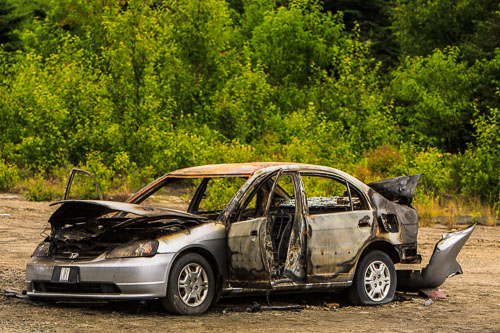 Burned Car